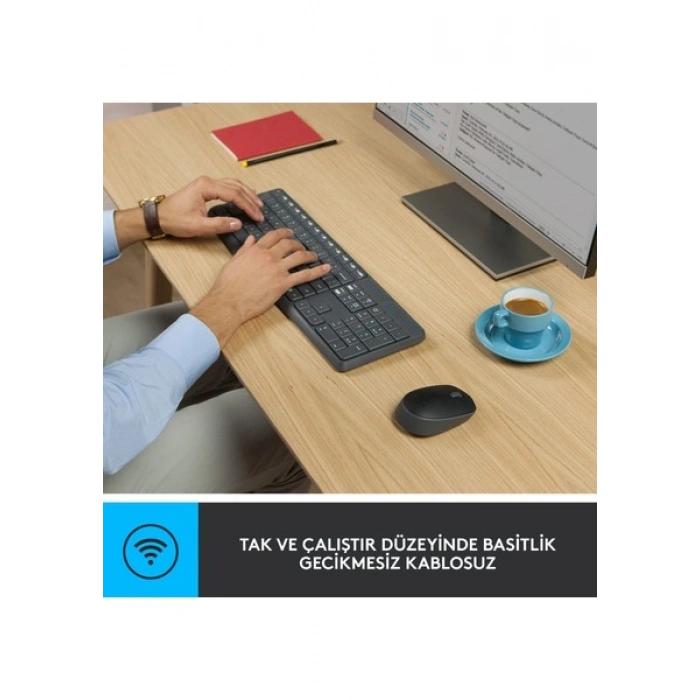 Logitech MK235 Kablosuz Q Klavye Mouse Seti