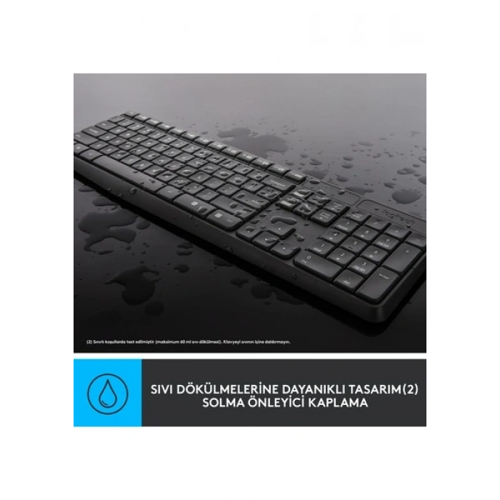 Logitech MK235 Kablosuz Q Klavye Mouse Seti