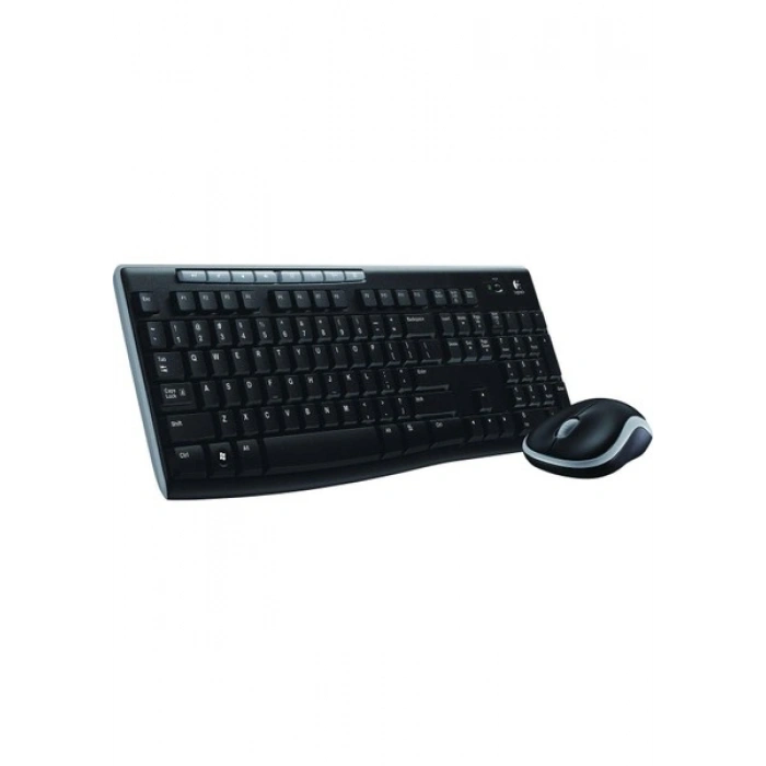 Logitech MK270 Kablosuz Klavye Set Mm Q Tr Siyah