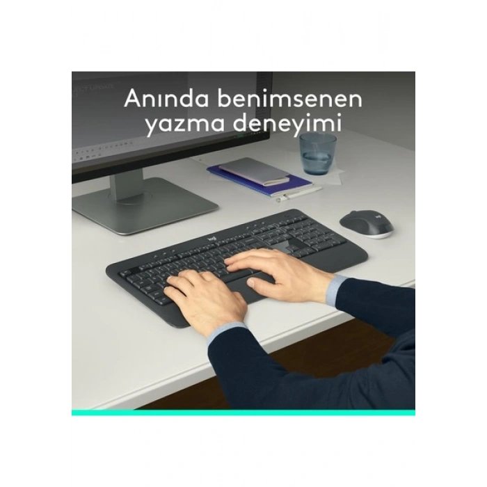 Logitech MK540 ADVANCED Kablosuz Türkçe Klavye Mouse Seti - Siyah