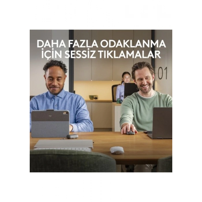 Logitech MX Anywhere 3S Kompakt 8000 DPI Optik Sensörlü Sessiz Bluetooth Kablosuz Mouse - Pembe