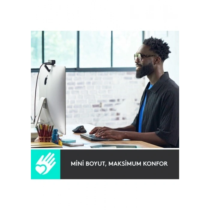Logitech MX Keys Mini Mac İçin Minimalist Kablosuz Aydınlatmalı İngilizce Q Klavye - Beyaz