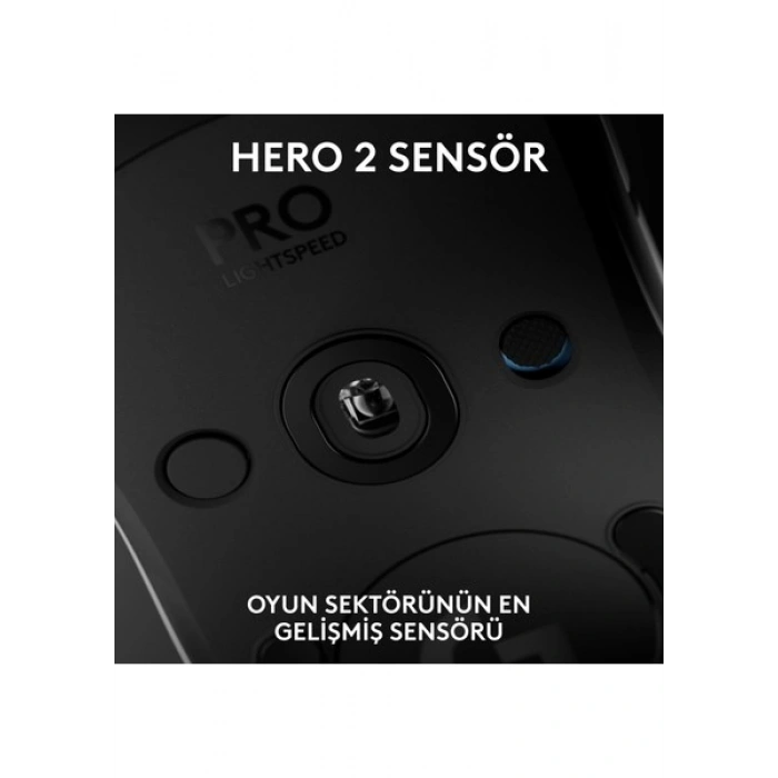 Logitech Pro 2 Lıghtspeed Hero 2 32K Dpı Sensör 500+ IPS Pc/mac Için Kablosuz Oyun Mouseu, Beyaz