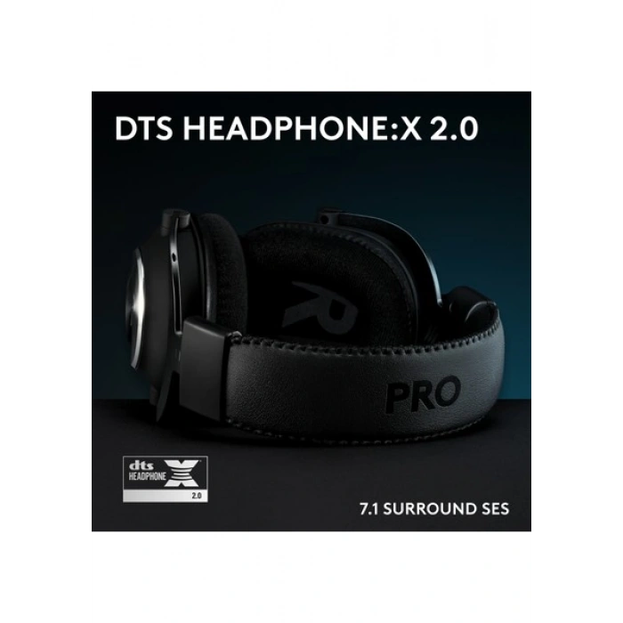 Logitech Pro x Se Kablolu Dts Headphone:x 7.1 Çıkarılabilir Mikrofonlu Oyun Kulaklığı, Siyah
