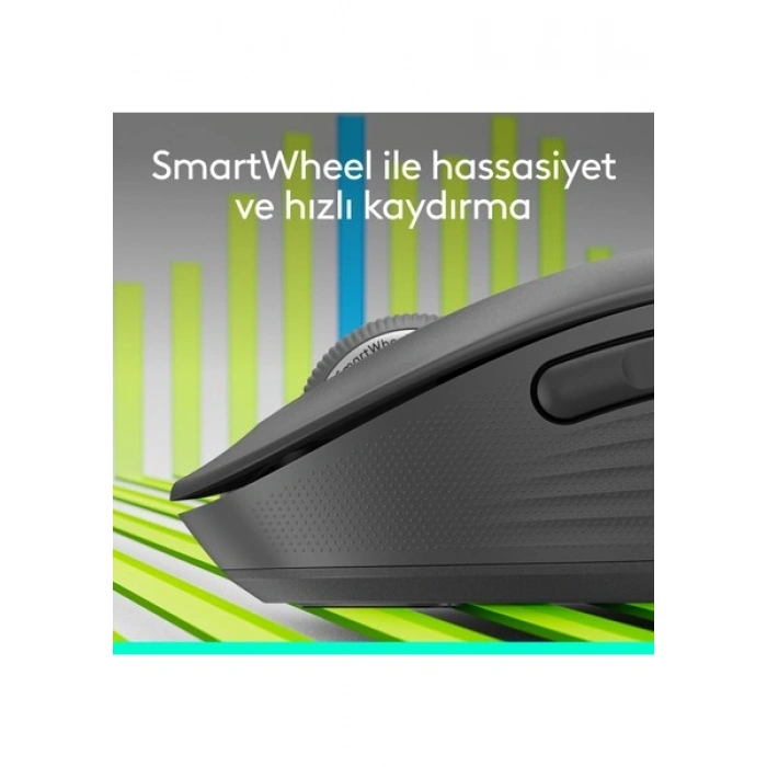 Logitech Signature M650 Küçük ve Orta Boy Sağ El Için Sessiz Kablosuz Mouse - Siyah