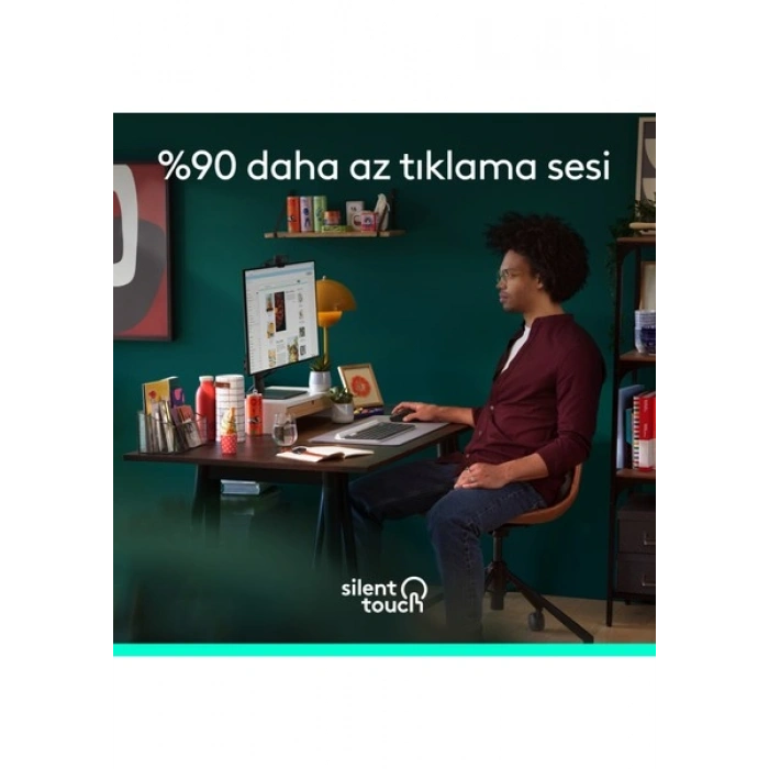 Logitech Signature M650 Küçük ve Orta Boy Sağ El Için Sessiz Kablosuz Mouse - Siyah