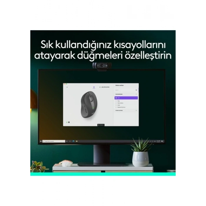 Logitech Signature M650 Küçük ve Orta Boy Sağ El Için Sessiz Kablosuz Mouse - Siyah