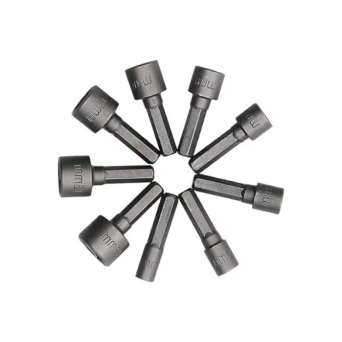 Lokma Seti, 1/4 Vidalı, Metrik Adaptör, 9 Parça