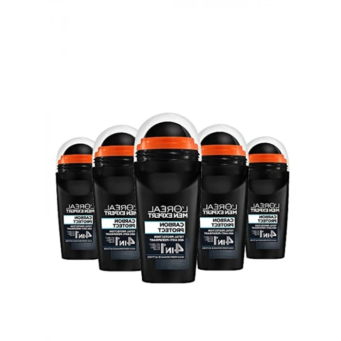 L’Oréal Paris Men Expert 5li Carbon Protect Anti Perspirant Roll On Deodorant Seti (5 x 50 ml)