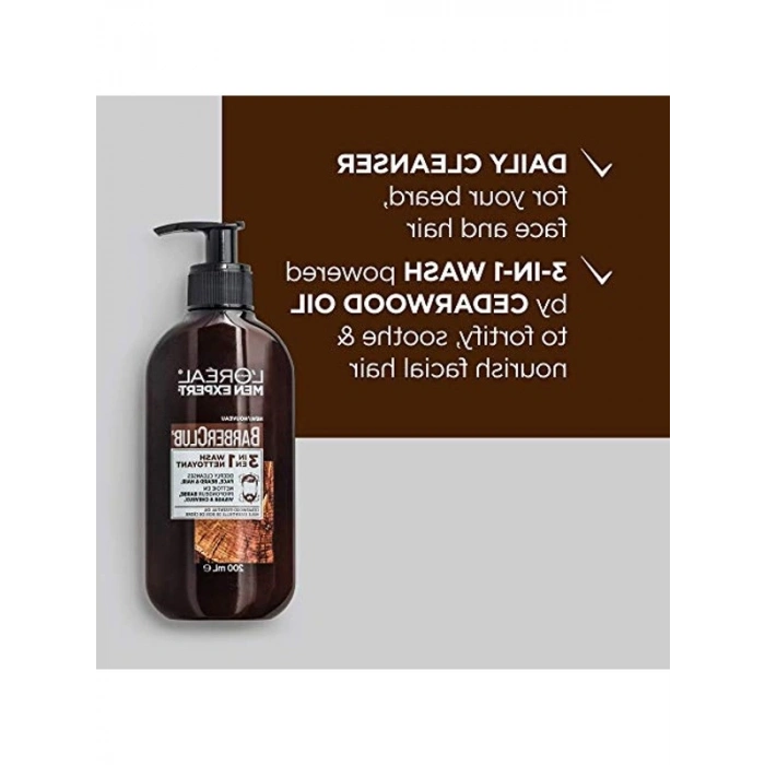 L’Oréal Paris MEN EXPERT BARBER CLUB 3IN1 WASH 200ML