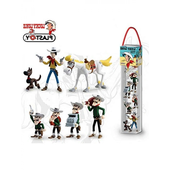 Lucky Luke Tube Seti - 7 Figür İçeren Set