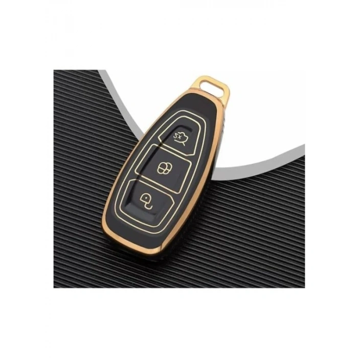 Lüks Anahtar Kılıfı - Siyah ve Altın Renk