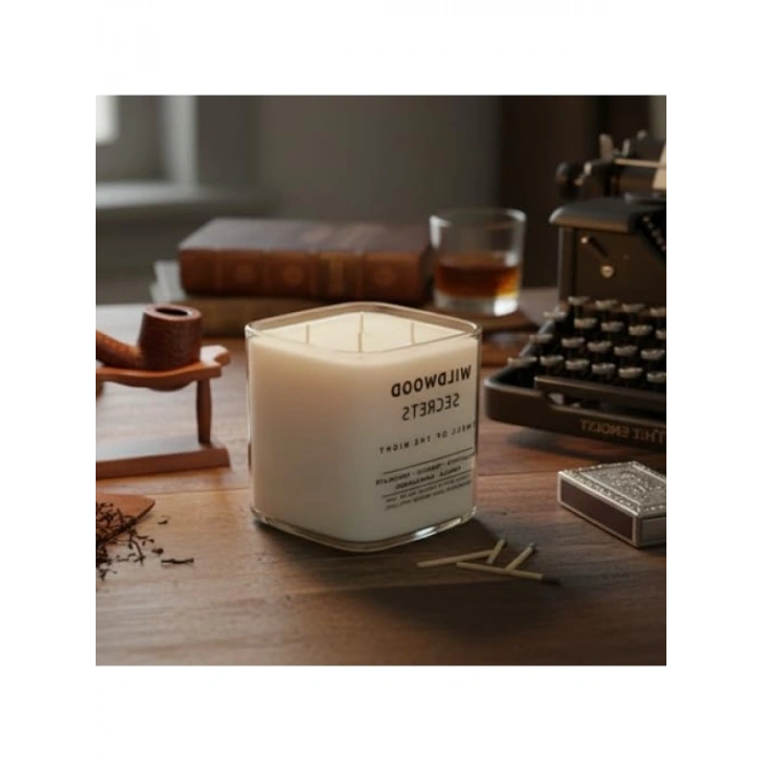 Lüks Aromaterapi Mumu - %100 Doğal Soya Wax, 50+ Saat Yanma Süresi