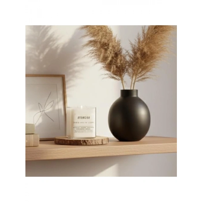 Lüks Aromaterapi Mumu - %100 Doğal Soya Wax, 50+ Saat Yanma Süresi