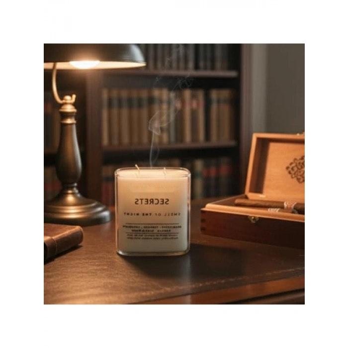 Lüks Aromaterapi Mumu - %100 Doğal Soya Wax, 50+ Saat Yanma Süresi