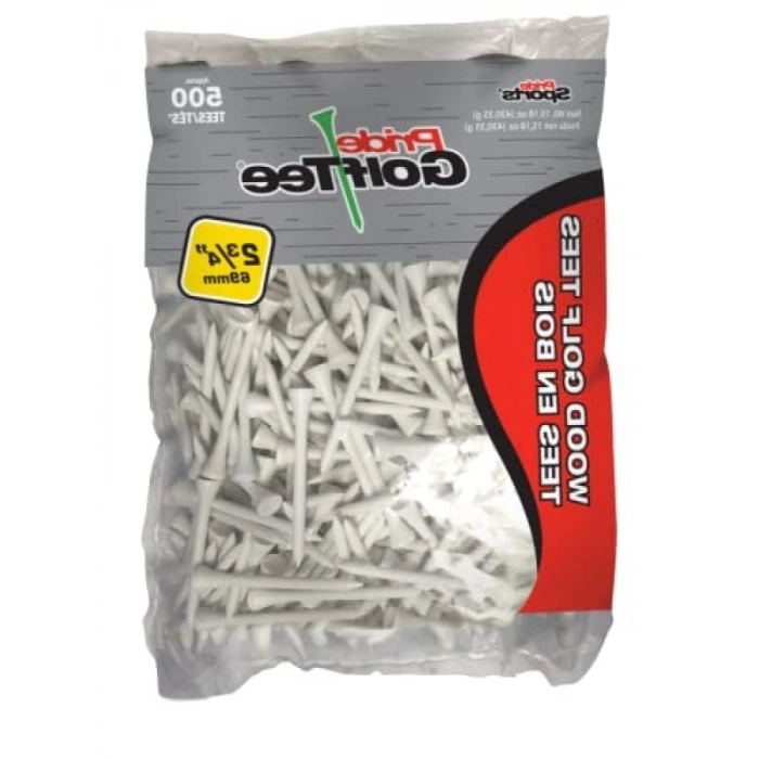 Lüks Golf Tee, 7 cm Uzunluğunda, 500 Adet