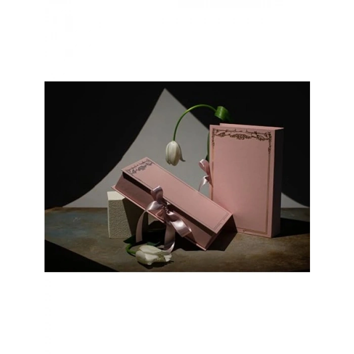 Lüks Karton Hediye Kutusu, Pembe