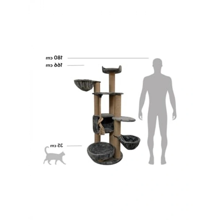 Lüks Kedi Tırmalama ve Dinlenme Ağacı, Modern Tasarım