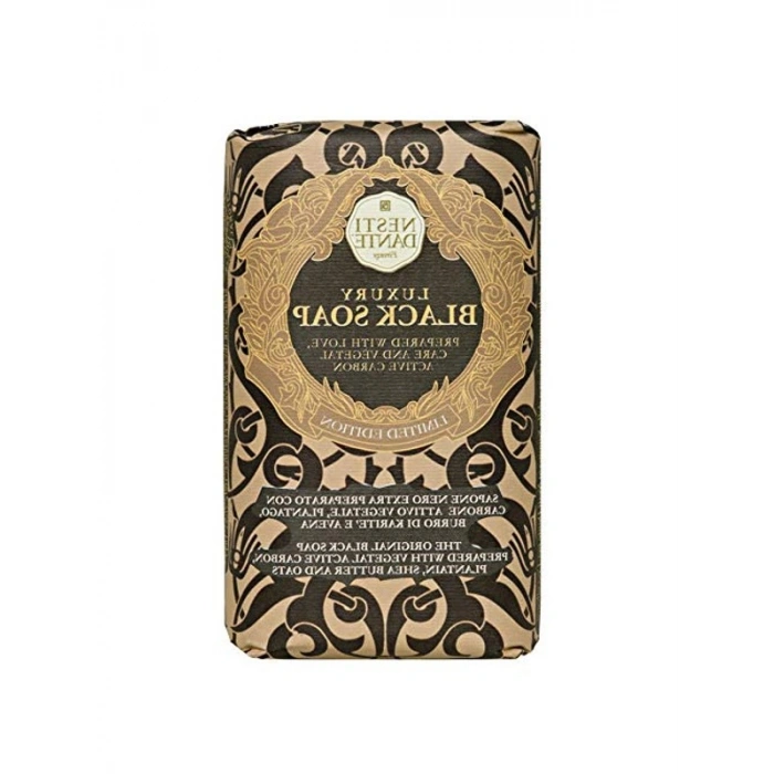 Lüks Siyah Sabun, 250 gr Boyutunda, Doğal İçeriklerle