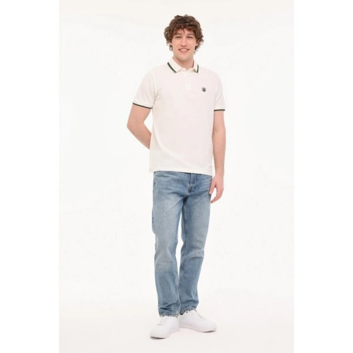 Lumberjack Mb Bts203 Polo Tsh 5fx Beyaz Erkek Kısa Kol T-Shirt
