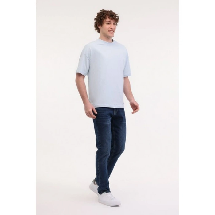 Lumberjack MB ROS 11HS113 5FX Mavi Erkek Kısa Kol T-Shirt