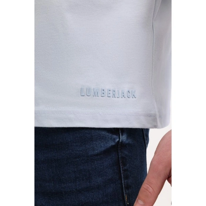 Lumberjack MB ROS 11HS113 5FX Mavi Erkek Kısa Kol T-Shirt