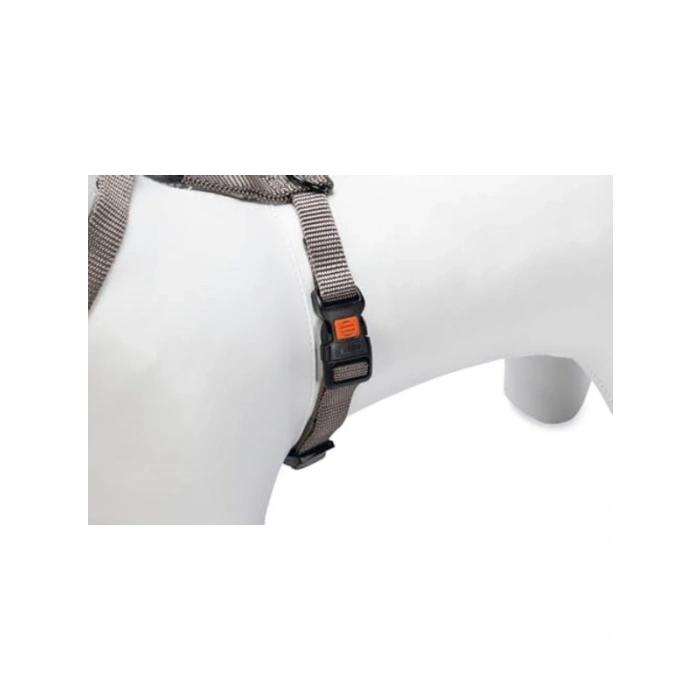 M Beden Kilitli Göğüs Tasma, 45-70 cm, Gri Renk