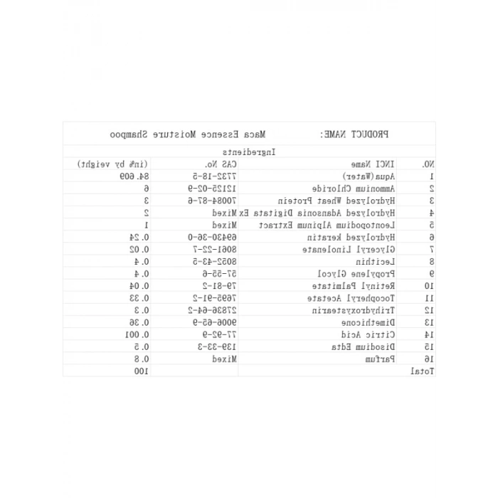 Maca Özü İçeren Derin Onarıcı Argan Yağı Şampuan (500 ml)