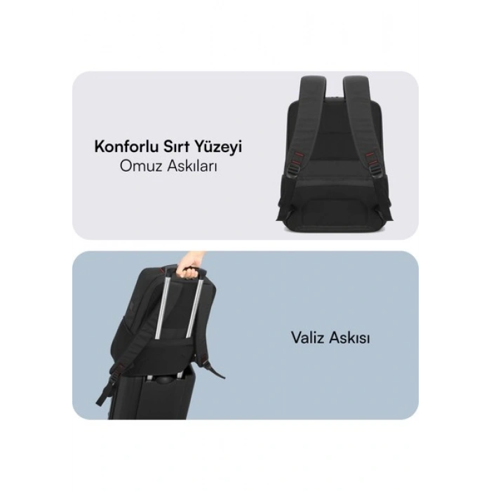 Mack MCC-805 15.6 Business X Notebook Sırt Çantası Siyah