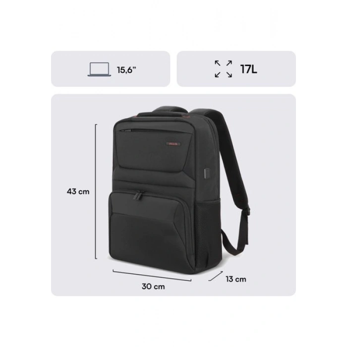 Mack MCC-805 15.6 Business X Notebook Sırt Çantası Siyah