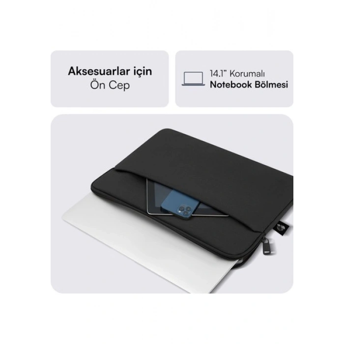 Mack MCE-1501 14.1 NOVA Eco Notebook Sleeve Siyah