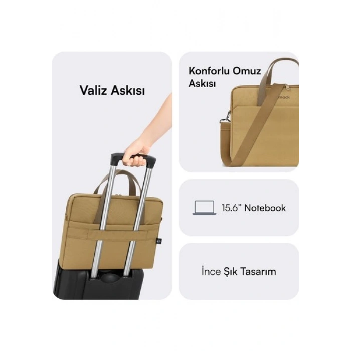Mack MCE-1513 15.6 NOVA Eco Notebook Çantası Camel