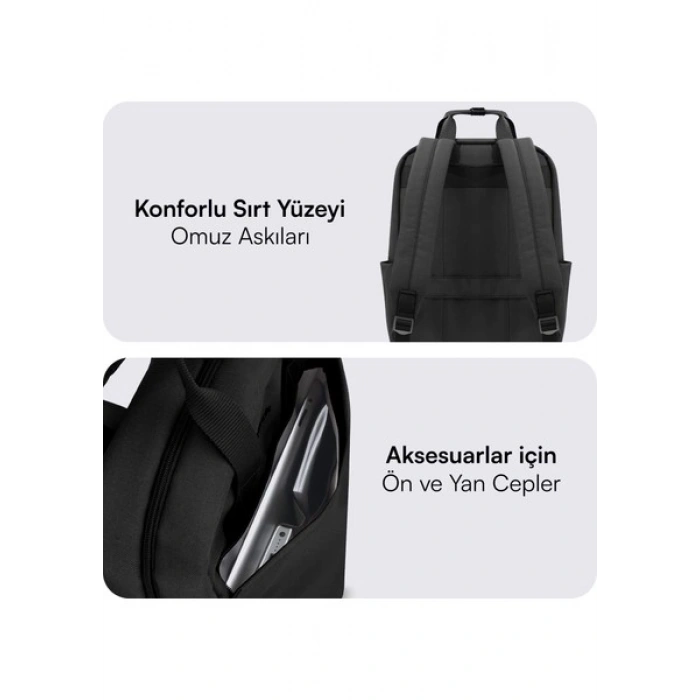 Mack MCE-1521 15.6 NOVA Eco Notebook Sırt Çantası Siyah
