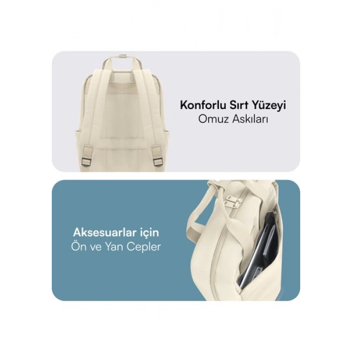 Mack MCE-1524 15.6 Nova Eco Notebook Sırt Çantası Latte
