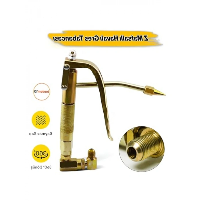 Mafsallı Havalı Çelik Yedek Pnömatik Yağlama Makinesi