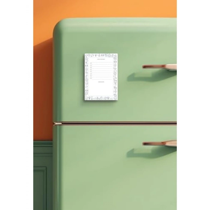 Magnetli Alışveriş Listesi Not Defteri, 60 Sayfa, A6 Boyut