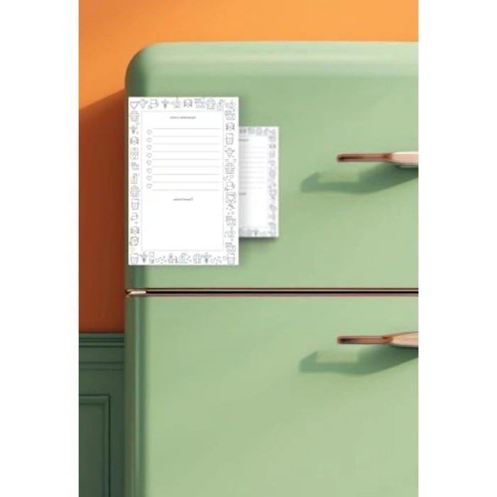 Magnetli Alışveriş Listesi Not Defteri, 60 Sayfa, A6 Boyut