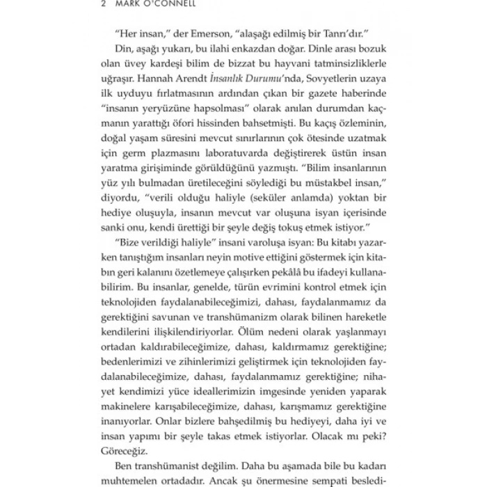 Makine Olmak - Mark o’Connell