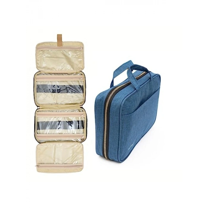 Makyaj Seyahat Çantası - Organize Edici (Mavi)