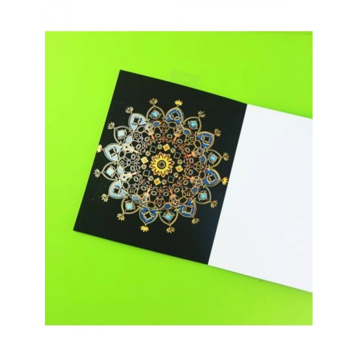 Mandala Kazımalı Boyama Seti - 8 Adet Mandala Panel