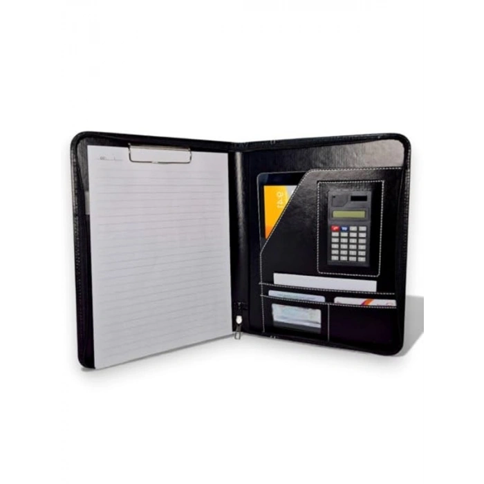 Mandallı Evrak Tutucu, Tablet Bölmeli Organizer, 32.5 x 25 cm