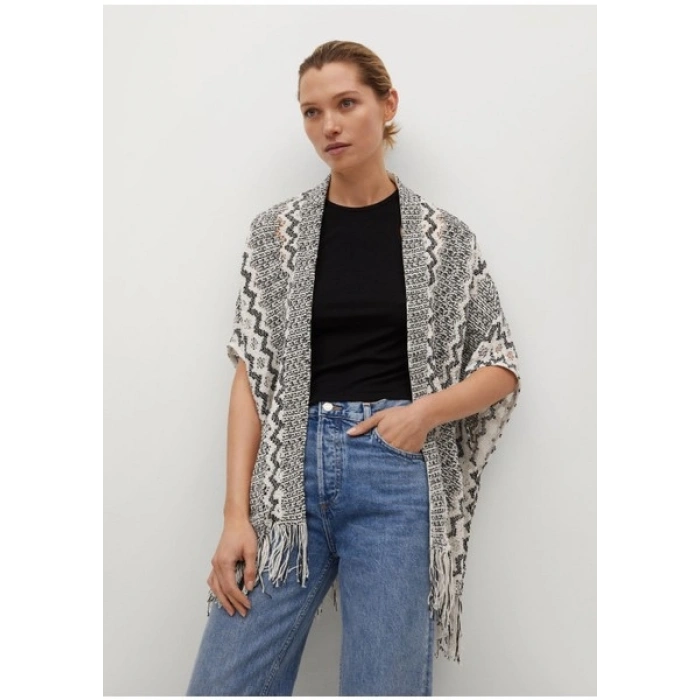 Mango Ajurlu Örgü Kaftan