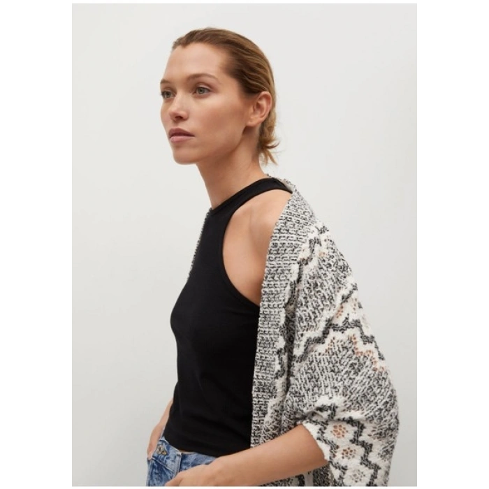Mango Ajurlu Örgü Kaftan