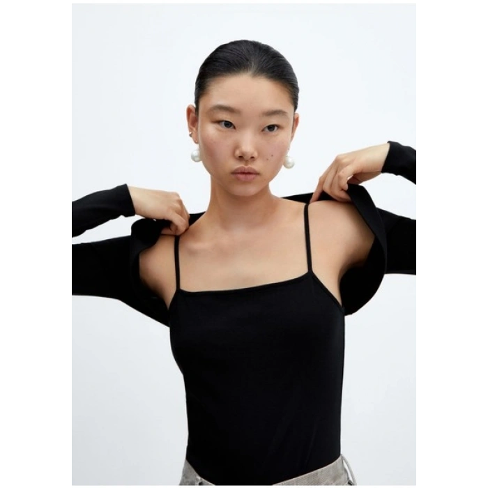 Mango Askılı Body ve Pamuklu Bolero