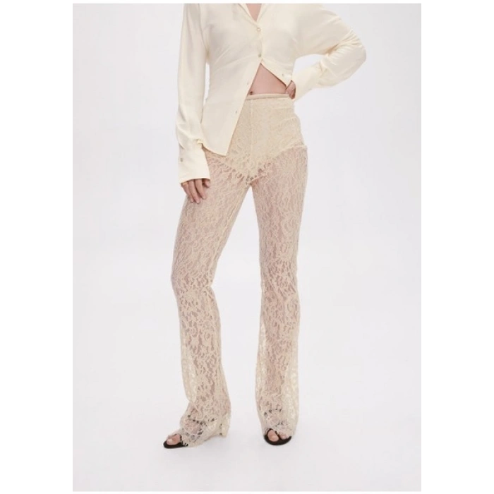 Mango Dantelli geniş pantolon
