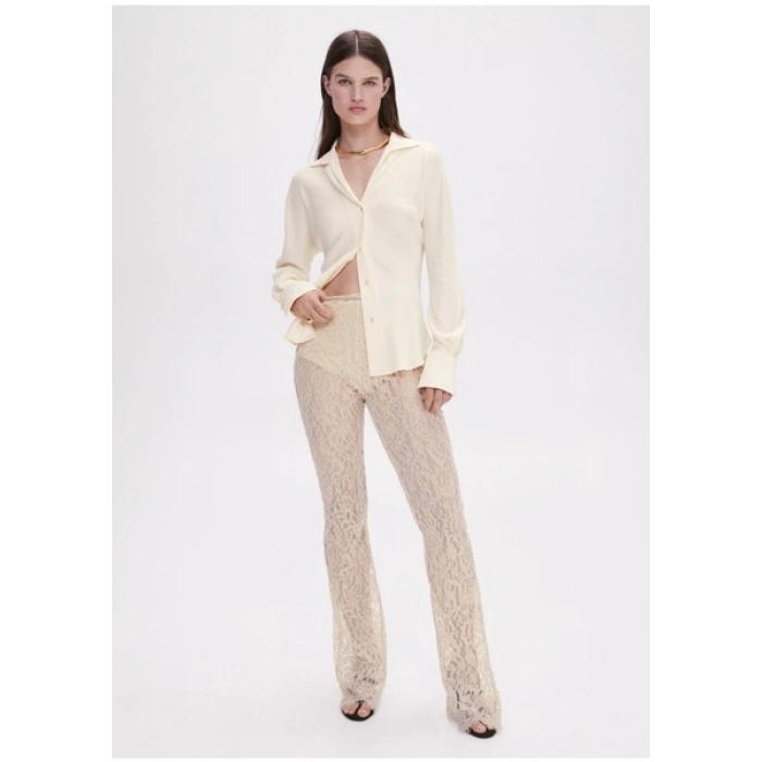 Mango Dantelli geniş pantolon