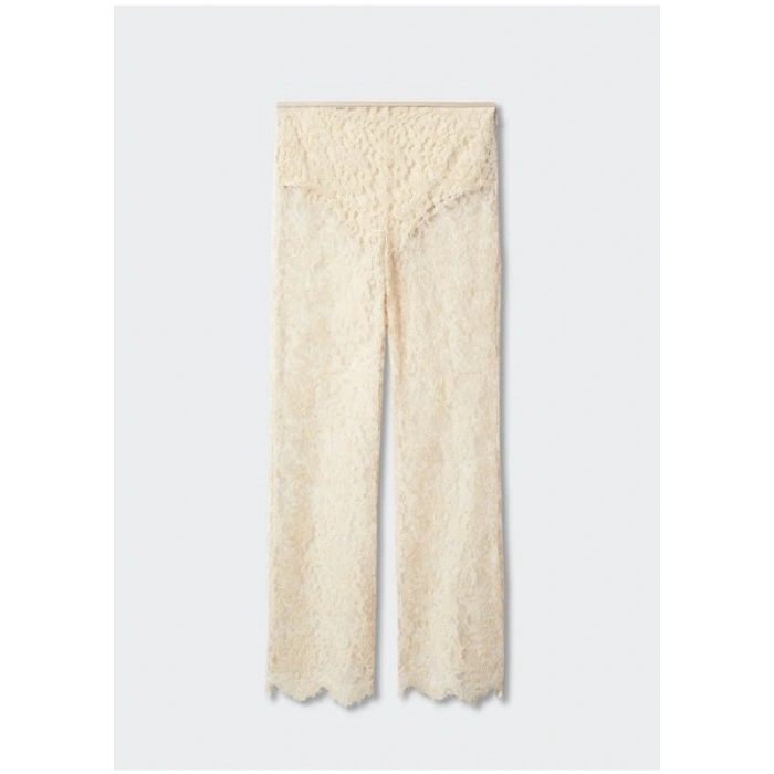 Mango Dantelli geniş pantolon