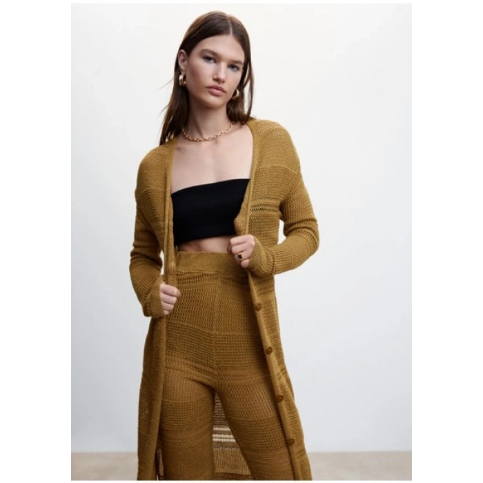 Mango Delikli örgü pantolon