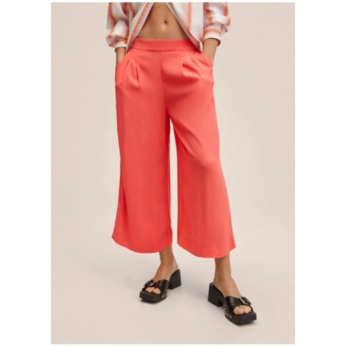 Mango Dökümlü Culotte Pantolon