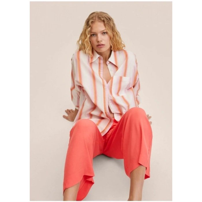 Mango Dökümlü Culotte Pantolon